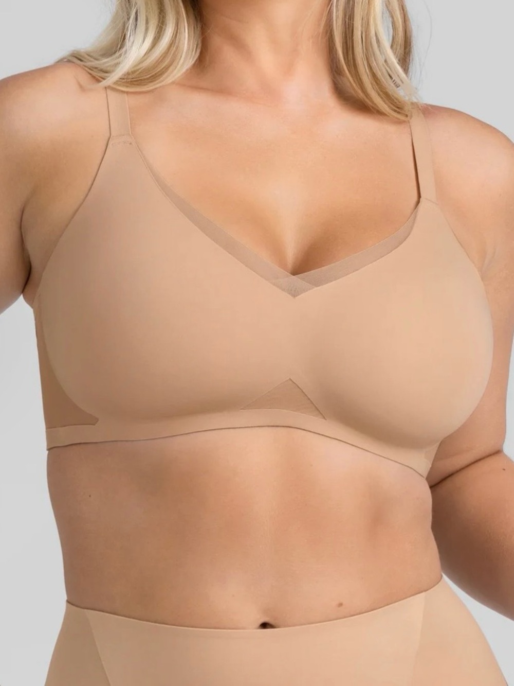 Honeylove Nude Wireless CrossOver Bra